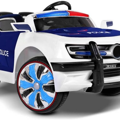 سيارة شرطة كهربائية قابلة للشحن مع جهاز تحكم عن بعد للاطفال
