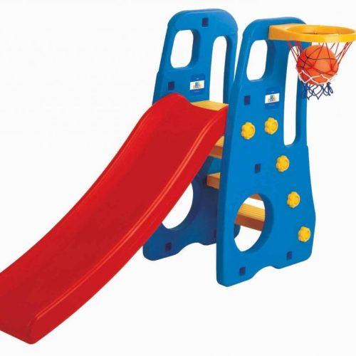 زحليقة 2 في 1 مع حلقة كرة سلة