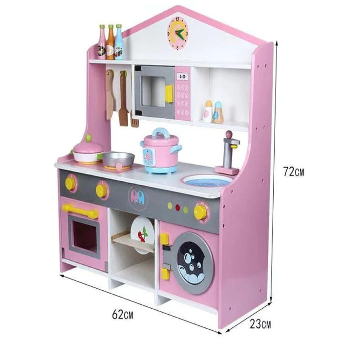 المطبخ الخشبي الوردي من فاميلي سنتر - الصورة 2