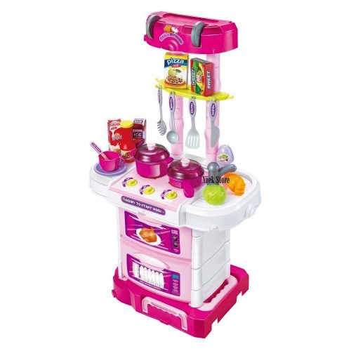 لعبة حقيبة الطباخ الصغير مع مجموعة ملحقات الطبخ - 43 ملحق