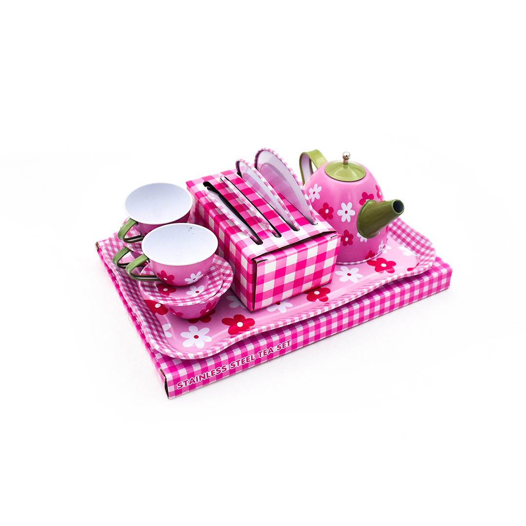 مجموعة حفلة الشاي بألوان زاهية - الصورة 4