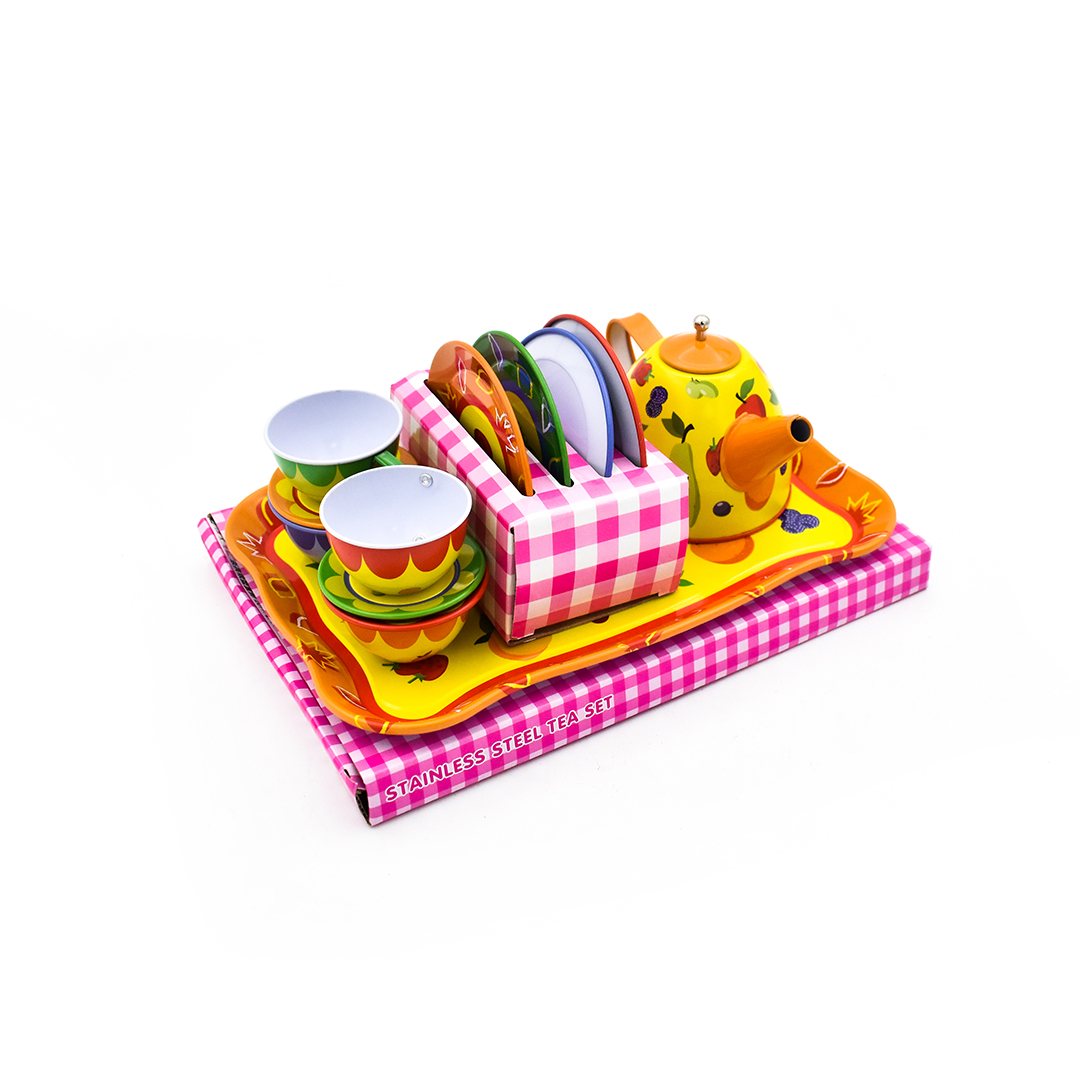 مجموعة حفلة الشاي بألوان زاهية - الصورة 7