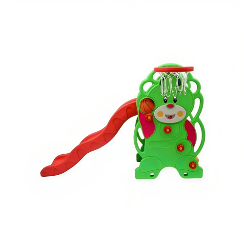 زحليقة قابلة للطي مع طوق كرة السلة للأطفال