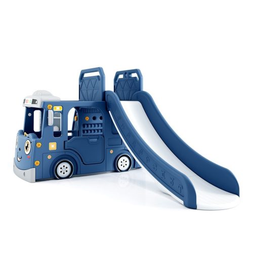 زحليقة علي شكل سيارة مع طوق كرة سلة من بيبي لوف - ازرق