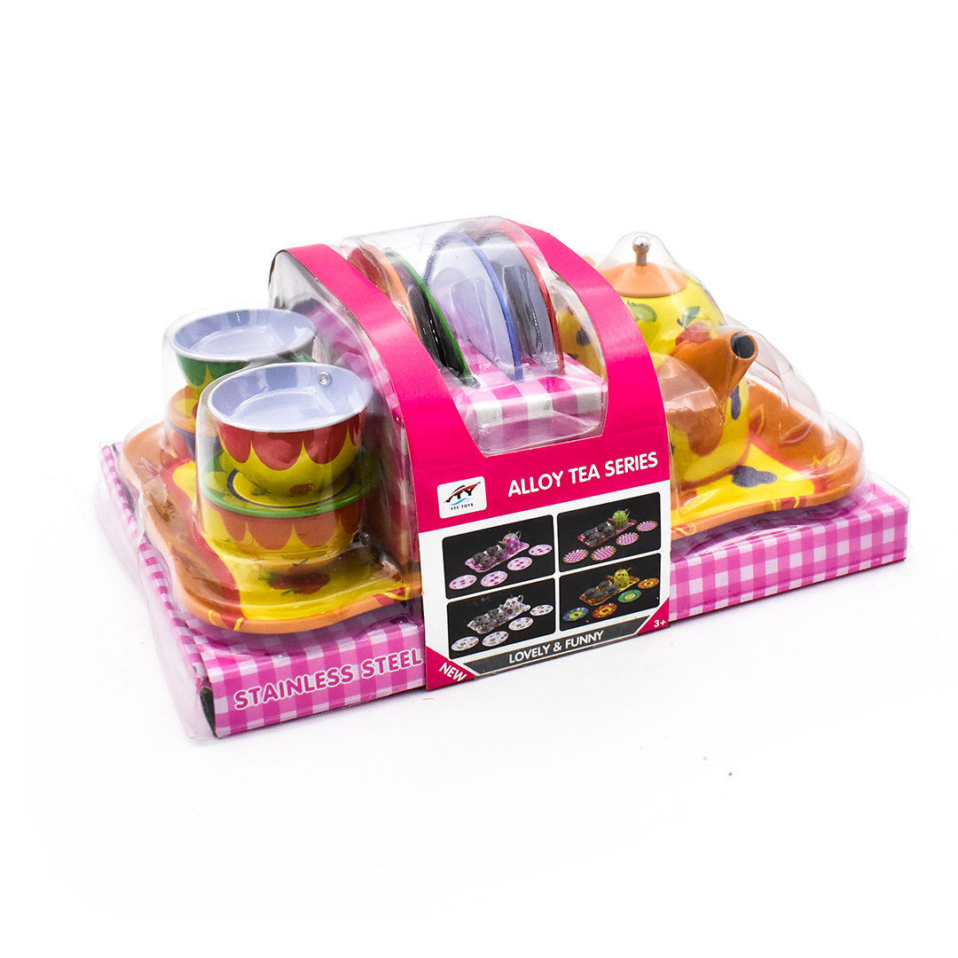 مجموعة حفلة الشاي بألوان زاهية - الصورة 5