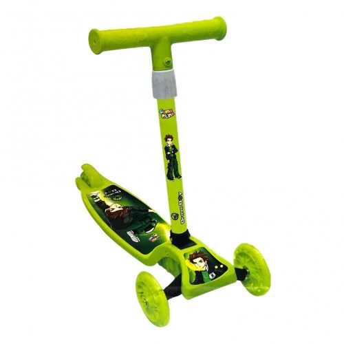 سكوتر ثلاثي بعجلات مضيئة بملصقات بن تن