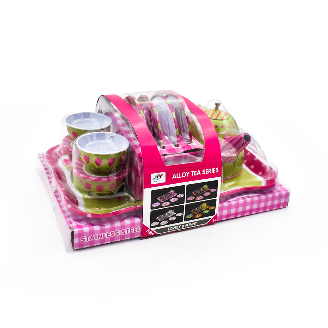 مجموعة حفلة الشاي بألوان زاهية - الصورة 3