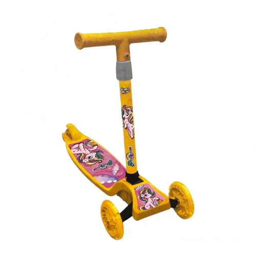 سكوتر ثلاثي يونيكورن بعجلات مضيئة