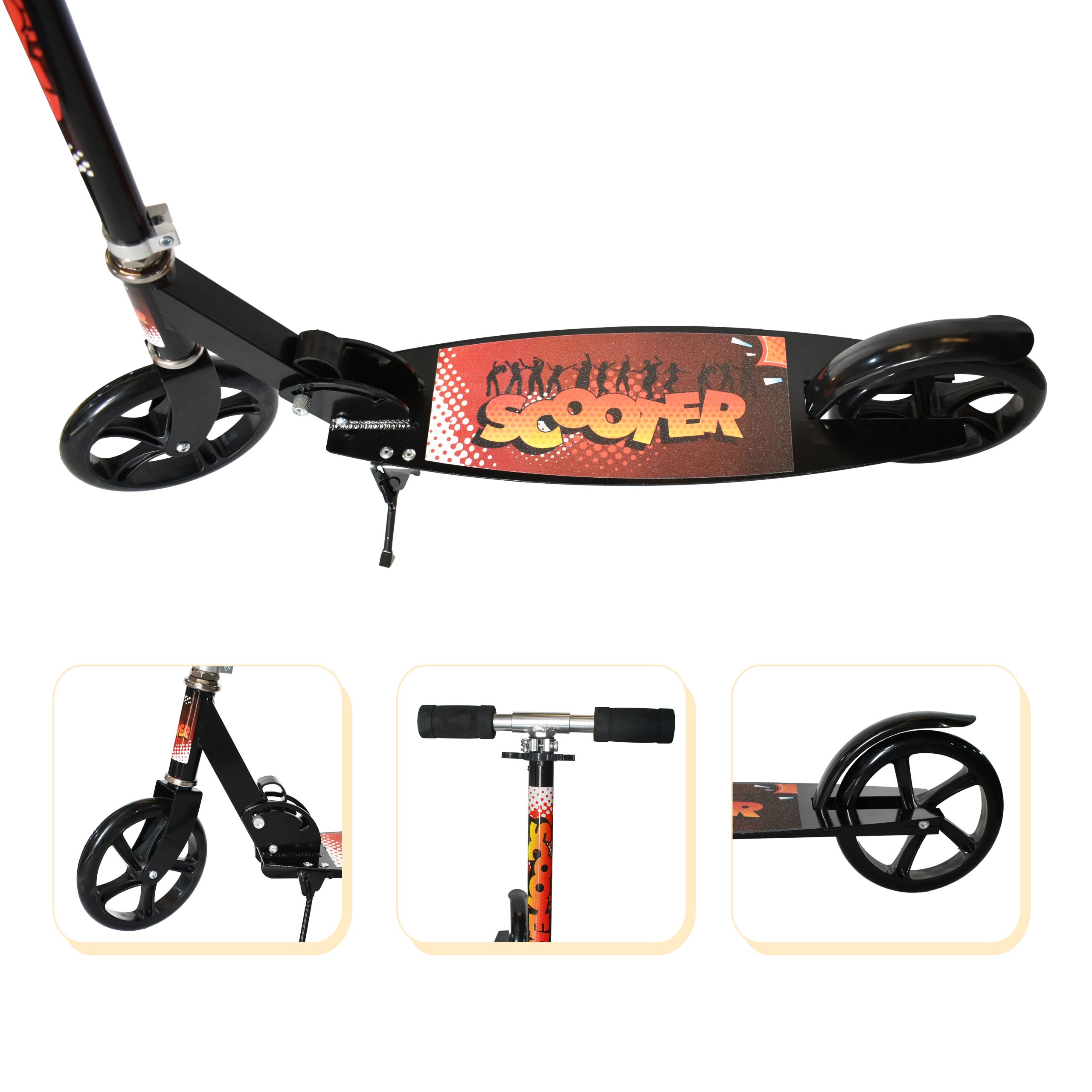 سكوتر قابل للطي مع عجلتين مقاس 200 ملم - الصورة 2