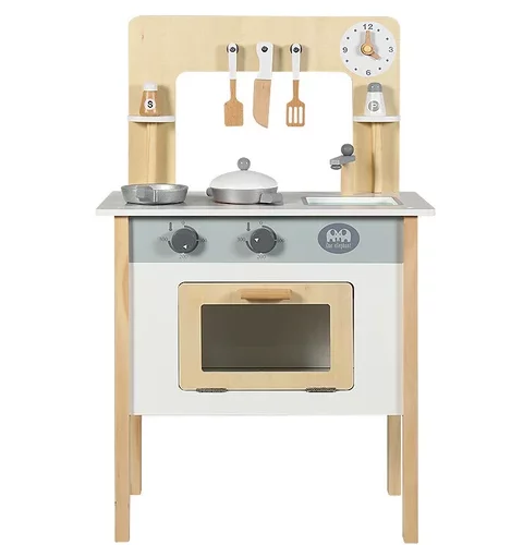 مجموعة لعب المطبخ الخشبية الملونة