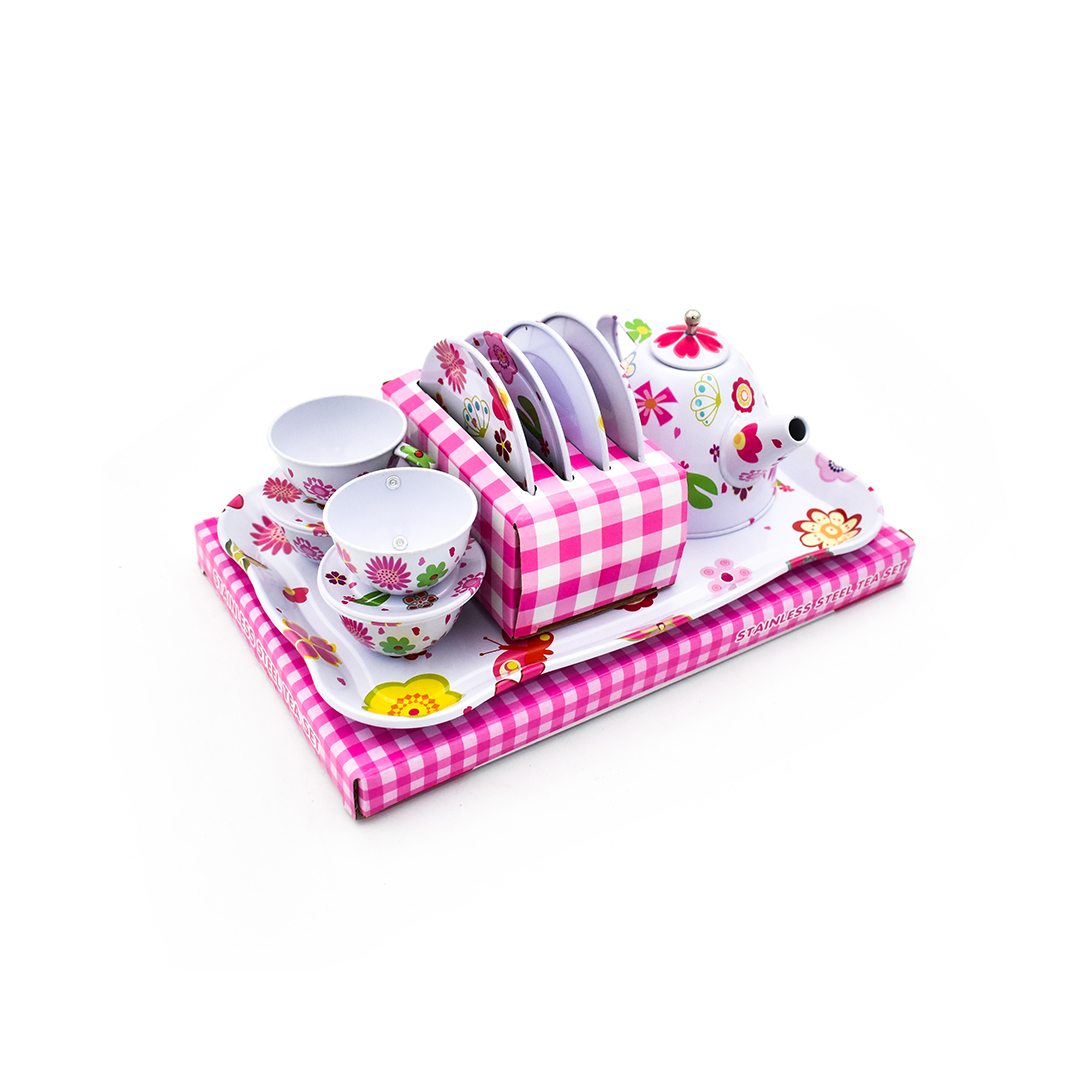 مجموعة حفلة الشاي بألوان زاهية - الصورة 8