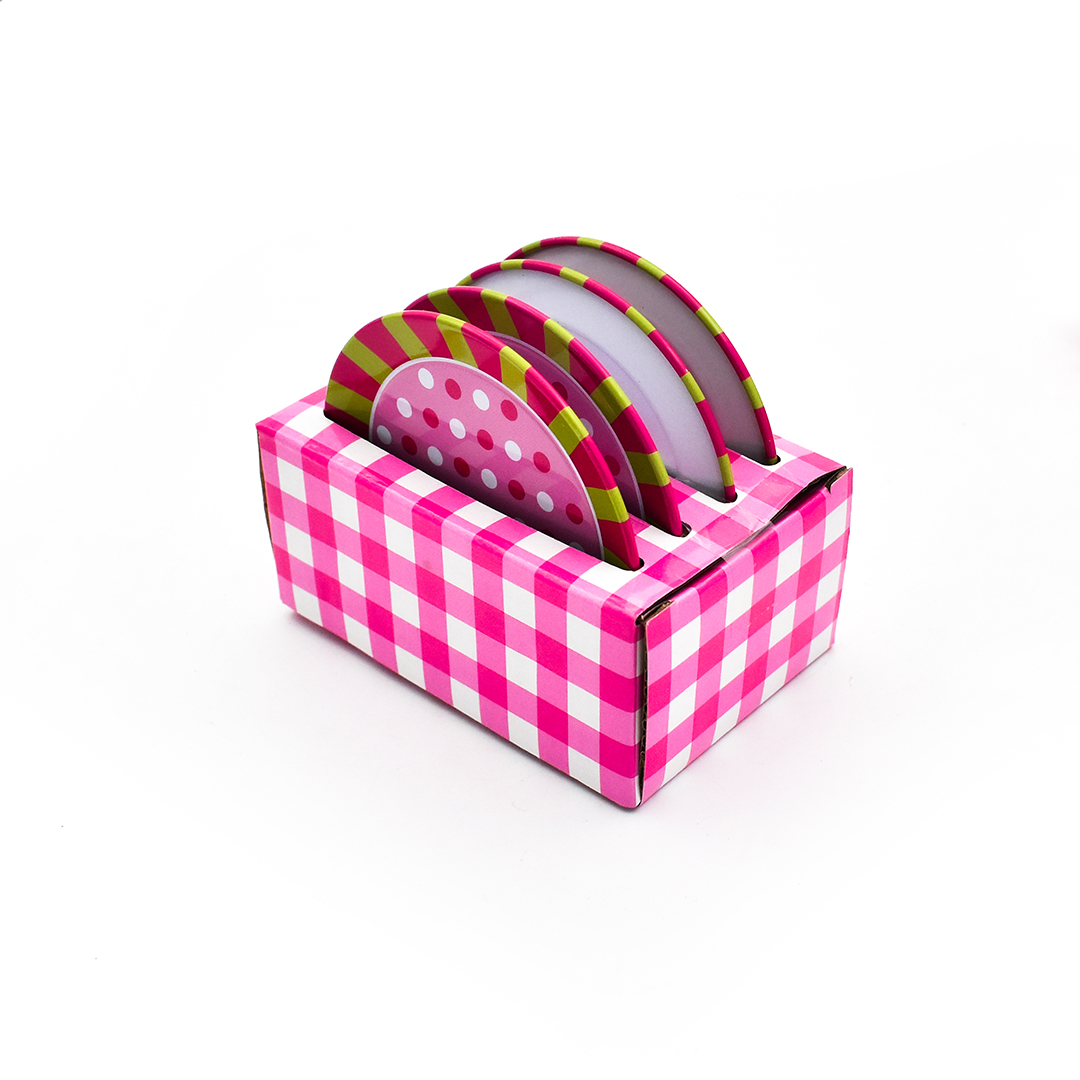 مجموعة حفلة الشاي بألوان زاهية - الصورة 2