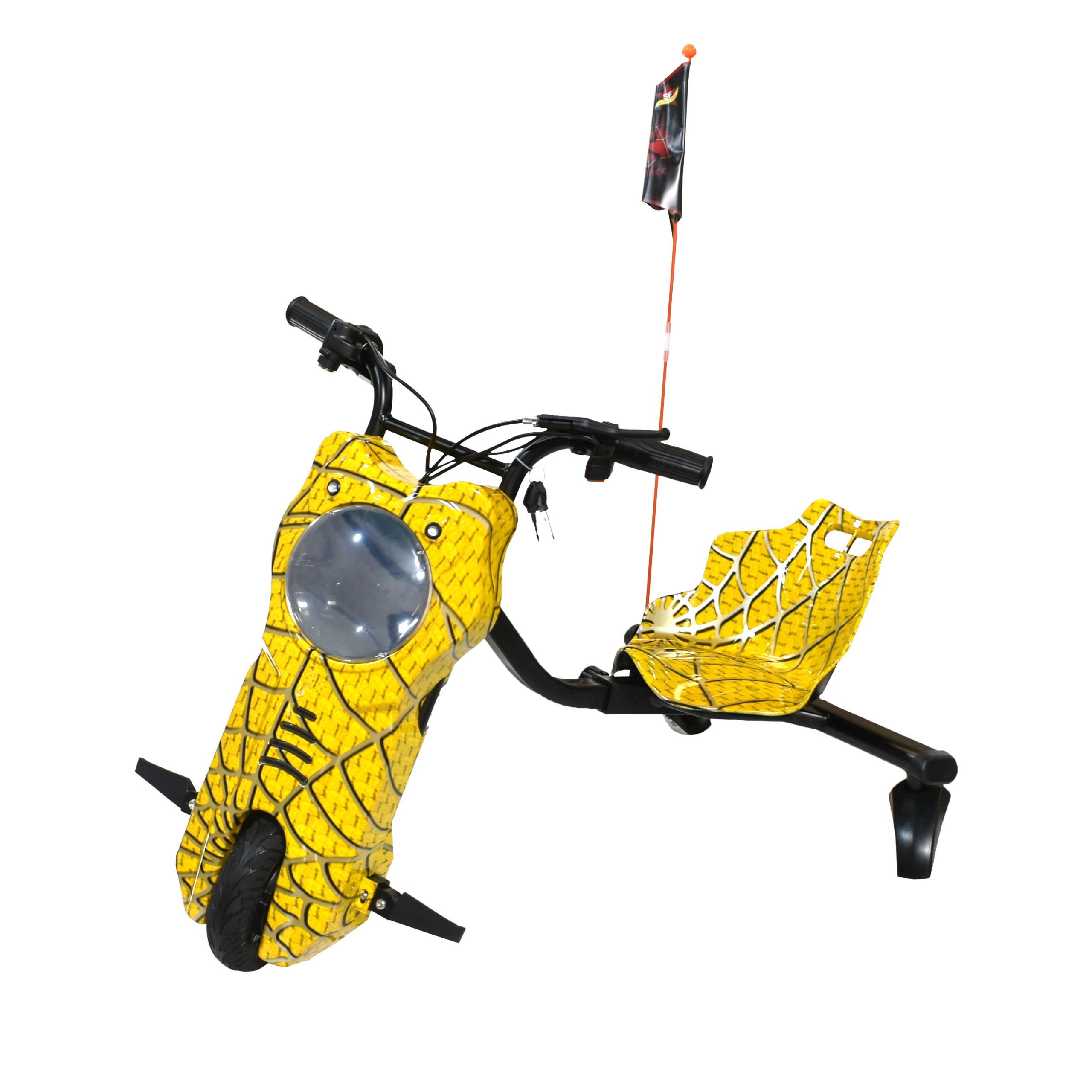 سكوتر دريفت كهربائي كبير مع خوذة وحماية - الصورة 2