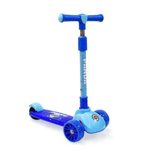 سكوتر بعجلات مضيئة مع مقبض قابل للتعديل ومكابح